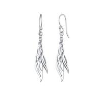 Elli Damen Schmuck Ohrringe Ohrhänger Blätter Boho Hippie Festival Pflanze Blatt Filigran Silber 925