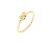 Elli Ring Knoten Verknotet Trend Basic 925 Sterling Silber 56 mm Gold