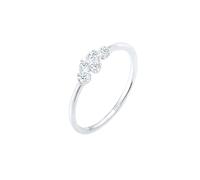 Ring Verlobung Diamant (0.105 Ct) Pavé 925 Silber DIAMORE Silber 4N246/70X54