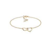 Armband Herz Anhänger Liebe Diamant (0.015 Ct.) 925 Silber DIAMORE Gold 4N123/50X001