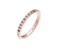 Elli DIAMONDS Aufsteckring Funkelnd Diamant (0.04 ct) 925 Silber 54 Damen