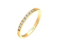 Elli DIAMONDS Aufsteckring Funkelnd Diamant (0.04 ct) 925 Silber 54 Damen