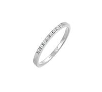 Elli DIAMONDS Bandring Verlobung Diamant (0.04 ct) 585 Weißgold 58 Damen