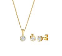 Elli DIAMONDS Blume Klassisch Diamanten (0.36 ct.) 585 Gelbgold golfarben Damen