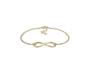 Elli DIAMONDS Bracelet Women Infinity Pendant Basic with Diamond (0.03 ct.) in 925 Sterling Silver