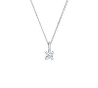 Elli DIAMONDS Diamant (0.1 ct) Viereck Solitär 925 Silber silberfarben Damen