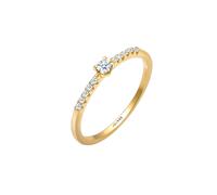 Elli DIAMONDS Geo Microsetting Diamant (0.11 ct.) 585 Gelbgold 58 Damen