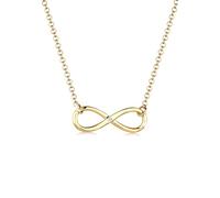 Elli DIAMONDS Halskette Damen mit Infinity Anhänger Diamant (0.03 ct.) in 925 Sterling Silber