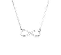 Elli DIAMONDS Halskette Damen mit Infinity Anhänger und Diamant (0.03 ct.) in 925 Sterling Silber