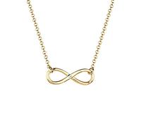 Elli DIAMONDS Halskette Damen mit Infinity Anhänger und Diamant (0.03 ct.) in 925 Sterling Silber