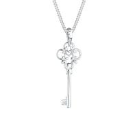Elli DIAMONDS Halskette Damen Schlüssel Diamant (0.015 ct.) in 925 Sterling Silber