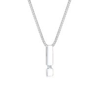 Elli DIAMONDS Halskette Damen Stab Anhänger Diamant (0.03 ct.) in 925 Sterling Silber