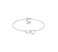 Elli DIAMONDS Herz Anhänger Liebe Diamant (0.015 ct.) 925 Silber 18 Damen