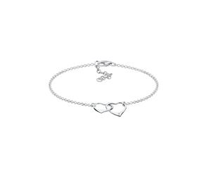 Elli DIAMONDS Herz Anhänger Liebe Diamant (0.015 ct.) 925 Silber 19 Damen