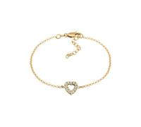 Elli DIAMONDS Herz Lab Grown Diamanten (0.18 ct) 925 Silber goldfarben Damen