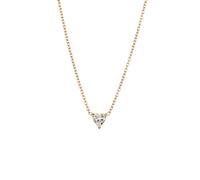 Elli DIAMONDS Herz Laborgezüchteter Diamant (0.17ct) 925 Silber goldfarben Damen