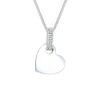 Elli DIAMONDS Herz Liebe Diamant (0.025 ct.) 925 Silber 45 Damen
