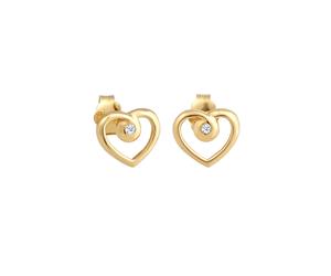 Elli DIAMONDS Herz Liebe Diamant (0.03 ct.) 585 Gelbgold OneSize Damen