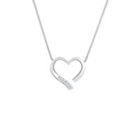 Elli DIAMONDS Herz Liebe Diamant (0.055 ct.) 925 Silber 45 Damen