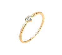 Elli DIAMONDS - Herz Symbol Diamant 0.04 ct. 925er Sterling Silber Ringe 1 ct Damen