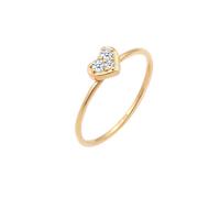 Elli DIAMONDS Herz Trio Diamant (0.075 ct.)Romantik 585 Gelbgold 56 Damen