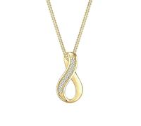Elli DIAMONDS Infinity Love Diamant (0.04 ct) 375 Gelbgold 45 Damen