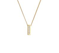 Elli DIAMONDS Halskette Damen Klassisch Elegant mit Diamant (0.075 ct.) in 585 Gelbgold