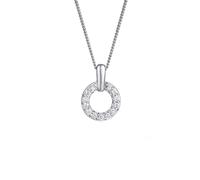 Elli DIAMONDS - Kreis Laborgezüchteter Diamant Weiß (0.052 ct) 925 Sterling Silver Ketten Damen