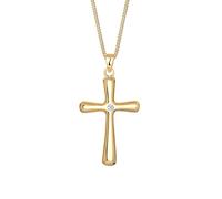 Elli DIAMONDS Kreuz Diamant Konfirmation Kommunion 925 Silber goldfarben Damen