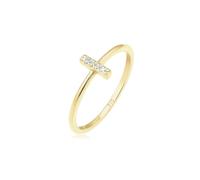 Elli DIAMONDS Kreuz Symbol Geo Diamant (0.025 ct.) 375 Gelbgold 56 Damen