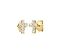 Elli DIAMONDS Kreuz Religion Diamant (0.06 ct) 585er Gelbgold OneSize Damen