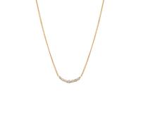 Elli DIAMONDS Laborgezüchtete Diamanten Weiß (0.035 ct) 925 Sterling Silber goldfarben Damen