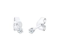Elli DIAMONDS Ohrringe Damen Basic Ohrstecker mit Diamant (0.06 ct.) in 925 Sterling Silber