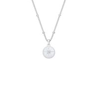 Elli DIAMONDS Panzerkette Stern Diamant (0.03 ct.) 925 Silber 45 Damen