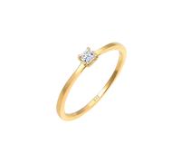 Elli DIAMONDS Prinzessschliff Diamant (0.1 ct) 585 Gelbgold 58 Damen