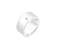 Elli DIAMONDS - Bandring Basic Diamant (0.03 ct.) 925 Silber Ringe Damen