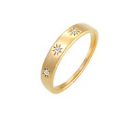 DIAMORE, Ring Verlobung Stern Diamant (0.045ct.) 585 Gelbgold in gold, Schmuck für Damen Gr. 54 mm