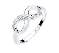 Ring Infinity Diamant 0.125 Ct. Geschenkidee 925 Silber DIAMORE Weiß 4N189/60X56