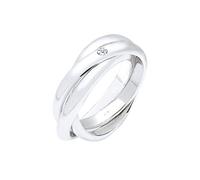 Elli DIAMONDS Ring Damen Verlobungsring Diamant 0.03 ct. in 925 Sterling Silber