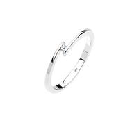 Elli DIAMONDS Ring Damen Verlobungsring mit Diamant (0.015 ct.) in 925 Sterling Silber
