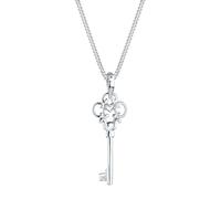 Elli DIAMONDS Halskette Damen Schlüssel Diamant (0.015 ct.) in 925 Sterling Silber