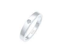 Elli DIAMONDS Solitär Bandring Diamant 0.015 ct. 925 Silber 54 Damen