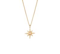 Elli DIAMONDS Stern Lab Grown Diamant Weiß (0.035 ct) 925 Sterling Silber goldfarben Damen