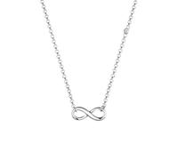 Elli PREMIUM Halskette Damen Infinity Anhänger Unendlichkeit Symbol Trend mit Diamant (0.02 ct.) in 925 Sterling Silber