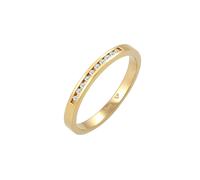 Elli DIAMONDS Verlobung Bandring Diamant (0.05 ct.) 585 Gelbgold 54 Damen