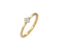 Elli DIAMONDS Verlobung Klassisch Diamant 0.06 ct. 925 Silber 58 Damen