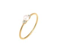 Elli DIAMONDS Verlobung Perle Diamant (0.03 ct.) 585 Gelbgold 56 Damen