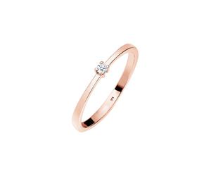 Elli DIAMONDS Verlobung Solitär Diamant (0.03 ct.) 925 Silber 52 Damen