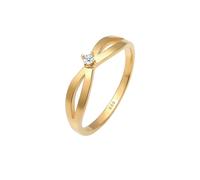 Elli DIAMONDS Verlobung Vintage Diamant (0.03 ct.) 585 Gelbgold 54 Damen