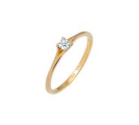 Elli DIAMONDS Verlobung Vintage Diamant (0.06 ct.) 585 Gelbgold 58 Damen